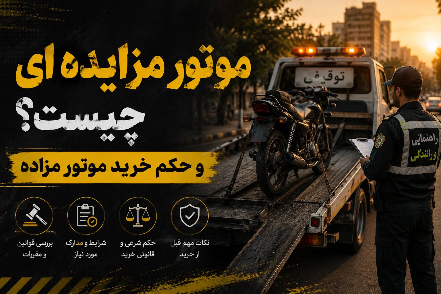 موتور مزایده‌ای چیست؟ حکم خرید موتور مزایده ای