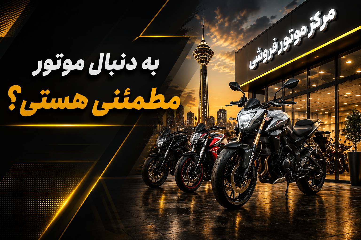 مرکز موتور فروشی در تهران کجاست؟ معرفی بهترین فروشگاه موتورسیکلت در پایتخت